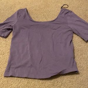 Purple scoop neck tshirt